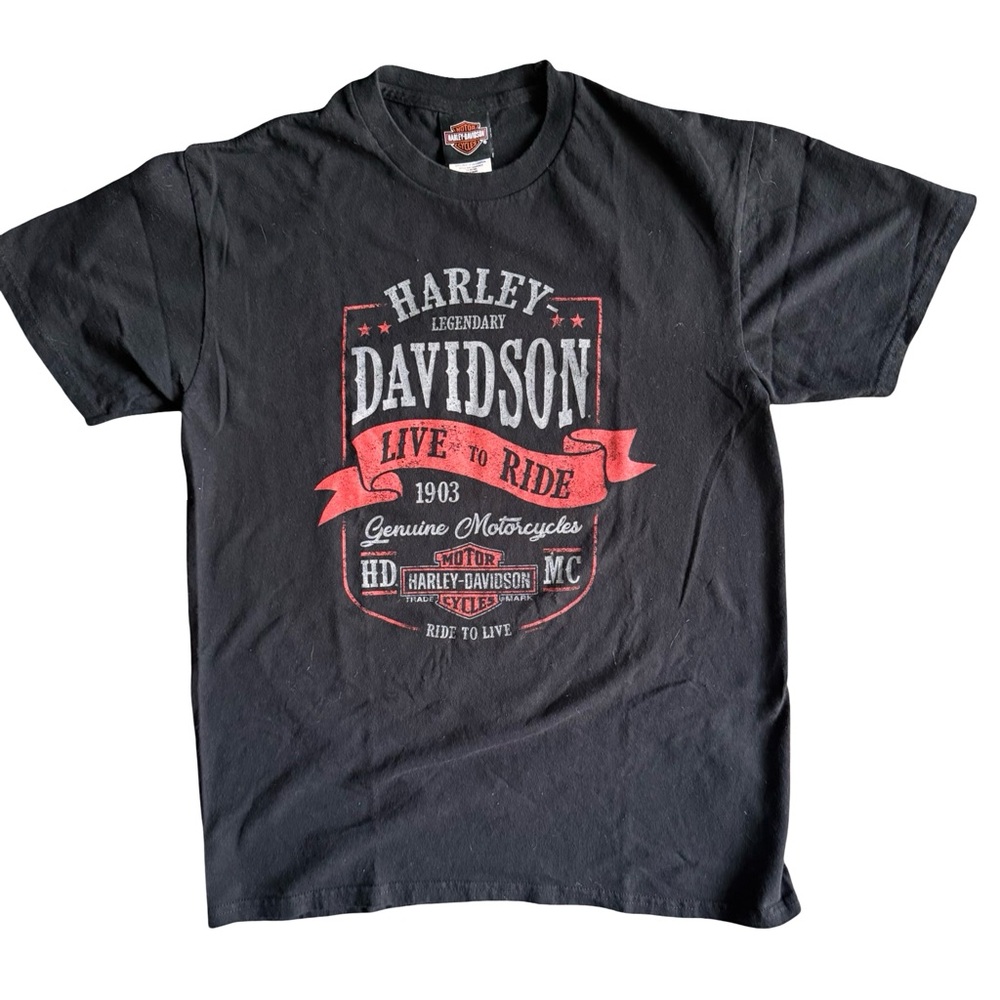 Harley-Davidson “Live to Ride” T-Shirt - Victoria B.C. Dealer, Size M (2019)